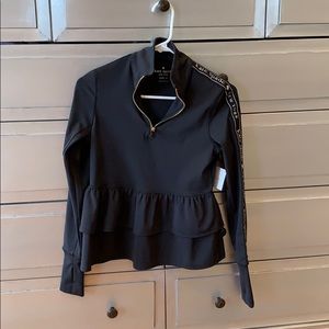 Kate spade peplum ruffle top